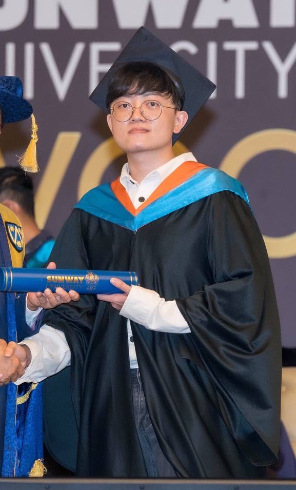 Philips Bek at his Sunway University graduation